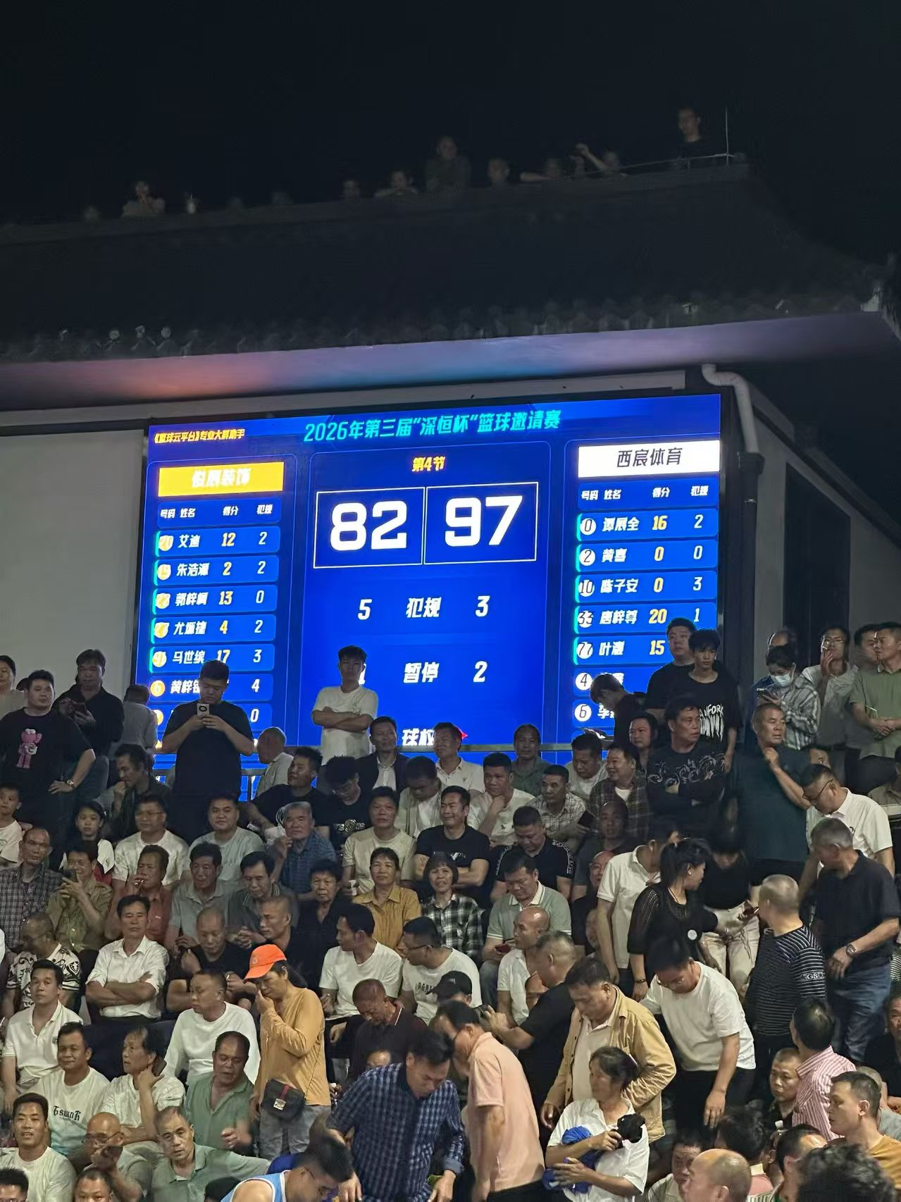 篮球LED大屏计分系统 - 5v5比赛过程